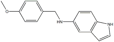 N-[(4-methoxyphenyl)methyl]-1H-indol-5-amine Struktur