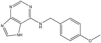 N-[(4-methoxyphenyl)methyl]-7H-purin-6-amine Struktur