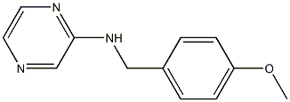 N-[(4-methoxyphenyl)methyl]pyrazin-2-amine Struktur