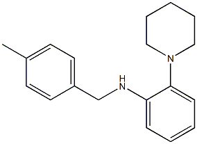 N-[(4-methylphenyl)methyl]-2-(piperidin-1-yl)aniline Struktur