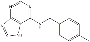 N-[(4-methylphenyl)methyl]-7H-purin-6-amine Struktur