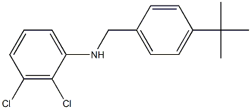 N-[(4-tert-butylphenyl)methyl]-2,3-dichloroaniline Struktur