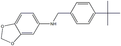 N-[(4-tert-butylphenyl)methyl]-2H-1,3-benzodioxol-5-amine Struktur