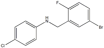 N-[(5-bromo-2-fluorophenyl)methyl]-4-chloroaniline Struktur