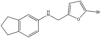 N-[(5-bromofuran-2-yl)methyl]-2,3-dihydro-1H-inden-5-amine Struktur