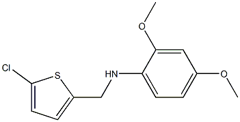 N-[(5-chlorothiophen-2-yl)methyl]-2,4-dimethoxyaniline Struktur