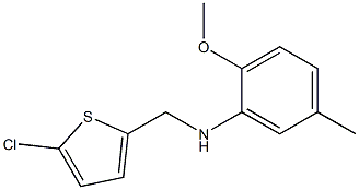 N-[(5-chlorothiophen-2-yl)methyl]-2-methoxy-5-methylaniline Struktur