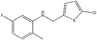 N-[(5-chlorothiophen-2-yl)methyl]-5-fluoro-2-methylaniline Struktur