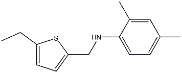 N-[(5-ethylthiophen-2-yl)methyl]-2,4-dimethylaniline Struktur