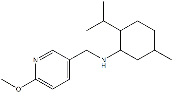 N-[(6-methoxypyridin-3-yl)methyl]-5-methyl-2-(propan-2-yl)cyclohexan-1-amine Struktur