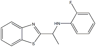 N-[1-(1,3-benzothiazol-2-yl)ethyl]-2-fluoroaniline Struktur