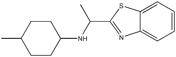 N-[1-(1,3-benzothiazol-2-yl)ethyl]-4-methylcyclohexan-1-amine Struktur