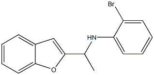 N-[1-(1-benzofuran-2-yl)ethyl]-2-bromoaniline Struktur