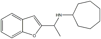 N-[1-(1-benzofuran-2-yl)ethyl]cycloheptanamine Struktur