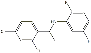 N-[1-(2,4-dichlorophenyl)ethyl]-2,5-difluoroaniline Struktur