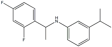 N-[1-(2,4-difluorophenyl)ethyl]-3-(propan-2-yl)aniline Struktur