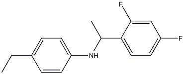 N-[1-(2,4-difluorophenyl)ethyl]-4-ethylaniline Struktur