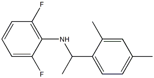 N-[1-(2,4-dimethylphenyl)ethyl]-2,6-difluoroaniline Struktur