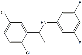 N-[1-(2,5-dichlorophenyl)ethyl]-3,5-difluoroaniline Struktur