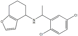 N-[1-(2,5-dichlorophenyl)ethyl]-4,5,6,7-tetrahydro-1-benzofuran-4-amine Struktur