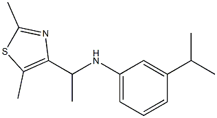 N-[1-(2,5-dimethyl-1,3-thiazol-4-yl)ethyl]-3-(propan-2-yl)aniline Struktur