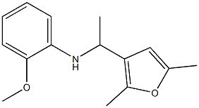 N-[1-(2,5-dimethylfuran-3-yl)ethyl]-2-methoxyaniline Struktur