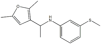 N-[1-(2,5-dimethylfuran-3-yl)ethyl]-3-(methylsulfanyl)aniline Struktur