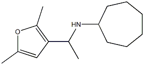 N-[1-(2,5-dimethylfuran-3-yl)ethyl]cycloheptanamine Struktur