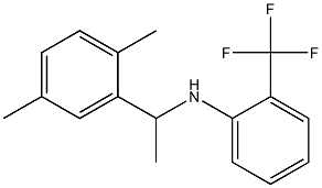 N-[1-(2,5-dimethylphenyl)ethyl]-2-(trifluoromethyl)aniline Struktur