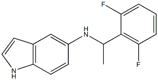 N-[1-(2,6-difluorophenyl)ethyl]-1H-indol-5-amine Struktur