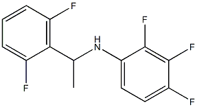 N-[1-(2,6-difluorophenyl)ethyl]-2,3,4-trifluoroaniline Struktur