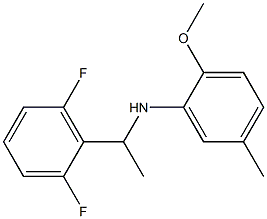 N-[1-(2,6-difluorophenyl)ethyl]-2-methoxy-5-methylaniline Struktur