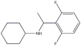 N-[1-(2,6-difluorophenyl)ethyl]cyclohexanamine Struktur