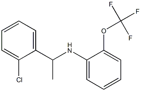 N-[1-(2-chlorophenyl)ethyl]-2-(trifluoromethoxy)aniline Struktur