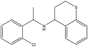 N-[1-(2-chlorophenyl)ethyl]-3,4-dihydro-2H-1-benzothiopyran-4-amine Struktur