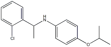 N-[1-(2-chlorophenyl)ethyl]-4-(propan-2-yloxy)aniline Struktur