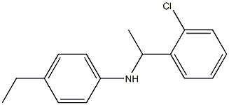 N-[1-(2-chlorophenyl)ethyl]-4-ethylaniline Struktur