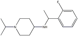 N-[1-(2-fluorophenyl)ethyl]-1-(propan-2-yl)piperidin-4-amine Struktur