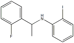 N-[1-(2-fluorophenyl)ethyl]-2-iodoaniline Struktur