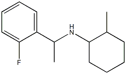 N-[1-(2-fluorophenyl)ethyl]-2-methylcyclohexan-1-amine Struktur