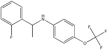 N-[1-(2-fluorophenyl)ethyl]-4-(trifluoromethoxy)aniline Struktur