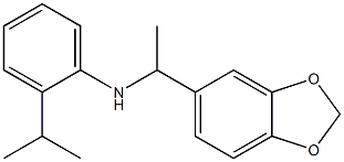 N-[1-(2H-1,3-benzodioxol-5-yl)ethyl]-2-(propan-2-yl)aniline Struktur