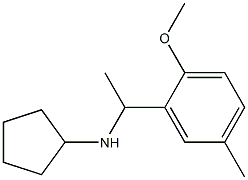 N-[1-(2-methoxy-5-methylphenyl)ethyl]cyclopentanamine Struktur