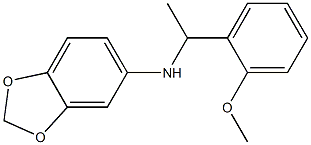 N-[1-(2-methoxyphenyl)ethyl]-2H-1,3-benzodioxol-5-amine Struktur