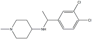 N-[1-(3,4-dichlorophenyl)ethyl]-1-methylpiperidin-4-amine Struktur