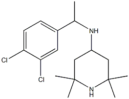 N-[1-(3,4-dichlorophenyl)ethyl]-2,2,6,6-tetramethylpiperidin-4-amine Struktur