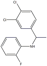 N-[1-(3,4-dichlorophenyl)ethyl]-2-fluoroaniline Struktur