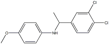 N-[1-(3,4-dichlorophenyl)ethyl]-4-methoxyaniline Struktur