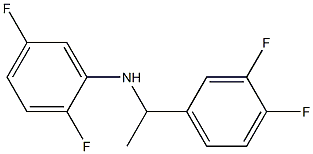 N-[1-(3,4-difluorophenyl)ethyl]-2,5-difluoroaniline Struktur