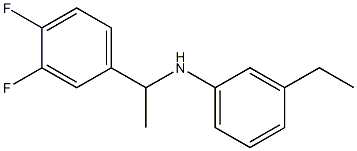 N-[1-(3,4-difluorophenyl)ethyl]-3-ethylaniline Struktur